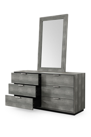Dark Shagreen 6-Drawer Dresser | OROA Modern Dynasty | Oroa.com