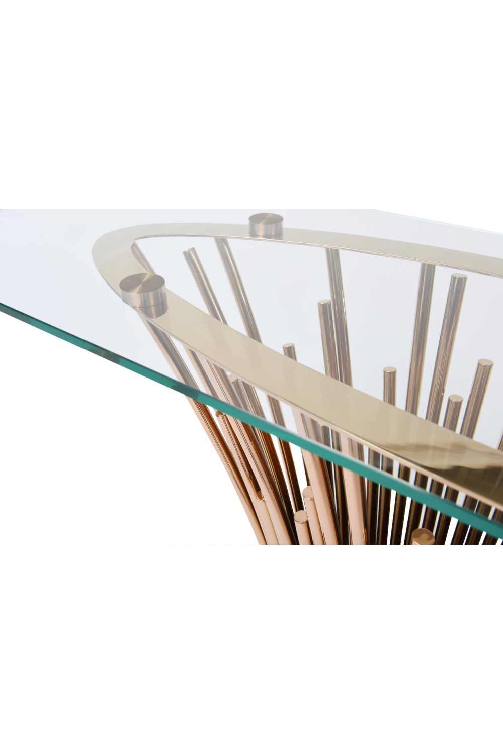 Rosegold Base Console Table | OROA Modern Paxton | Oroa.com