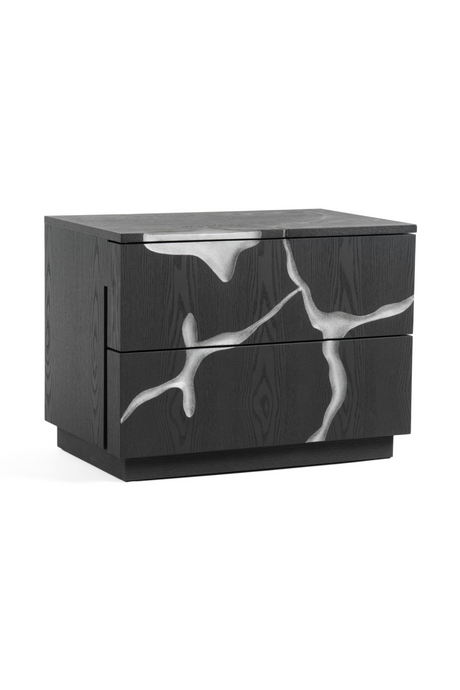 Matte Brown 2-Drawer Nightstand | OROA Modern Aspen | Oroa.com