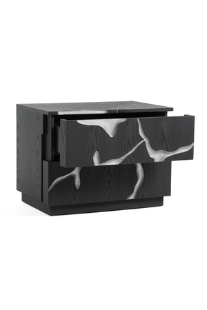Matte Brown 2-Drawer Nightstand | OROA Modern Aspen | Oroa.com