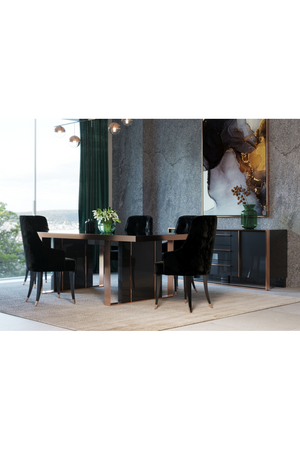 Black Gloss Dining Table | OROA Modern Cartier | Oroa.com