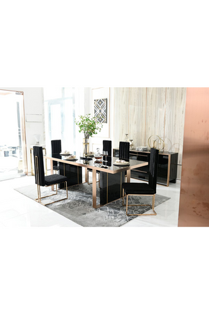 Black Gloss Dining Table | OROA Modern Cartier | Oroa.com