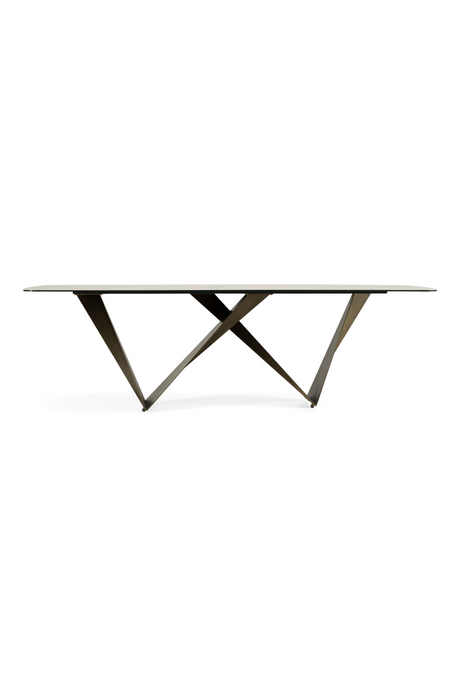 White Ceramic Dining Table | OROA Modern Melanie | Oroa.com
