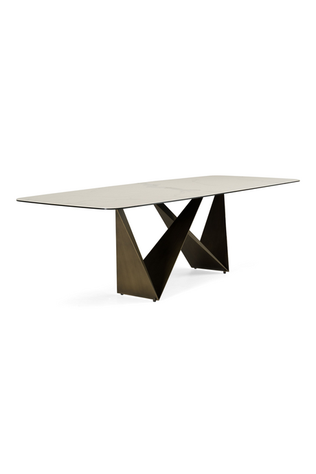 White Ceramic Dining Table | OROA Modern Melanie | Oroa.com