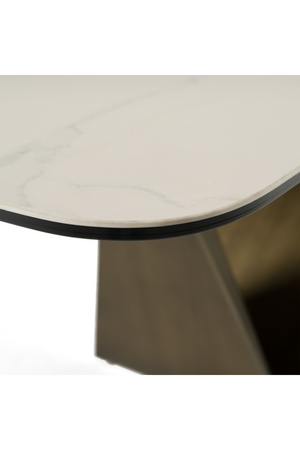 White Ceramic Dining Table | OROA Modern Melanie | Oroa.com