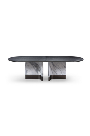 Oval Black Oak Dining Table | OROA Modern Renfew | Oroa.com