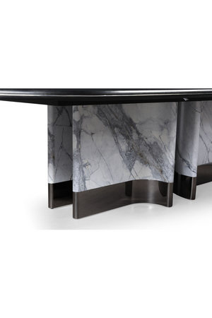 Oval Black Oak Dining Table | OROA Modern Renfew | Oroa.com