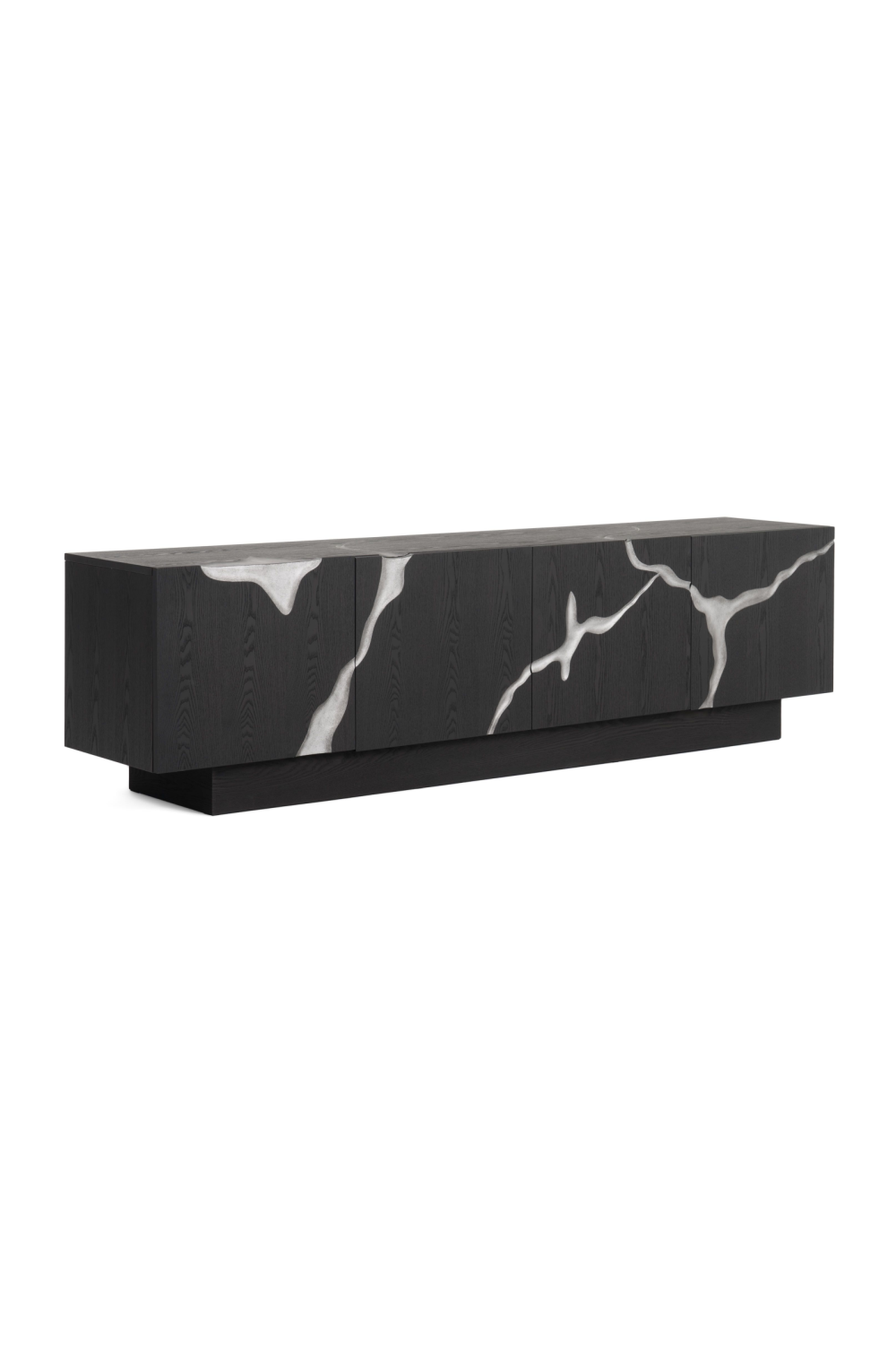 Matte Brown 4-Door TV Stand | OROA Modern Aspen | Oroa.com