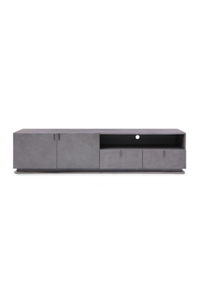 Gray Crackle TV Stand | OROA Modern Buckley | Oroa.com
