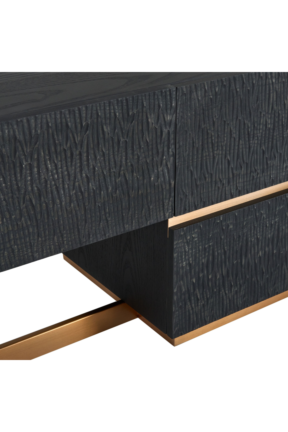 Black Ash 4-Drawer TV Stand | OROA Modern Tasha | Oroa.com