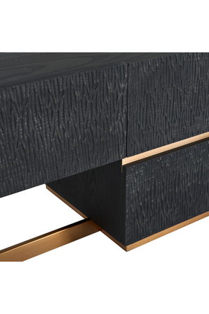 Black Ash 4-Drawer TV Stand | OROA Modern Tasha | Oroa.com