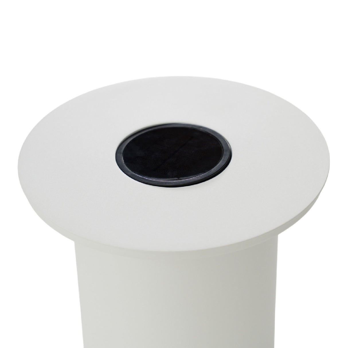   Outdoor White End Table with Solar Light S | Oroa.com