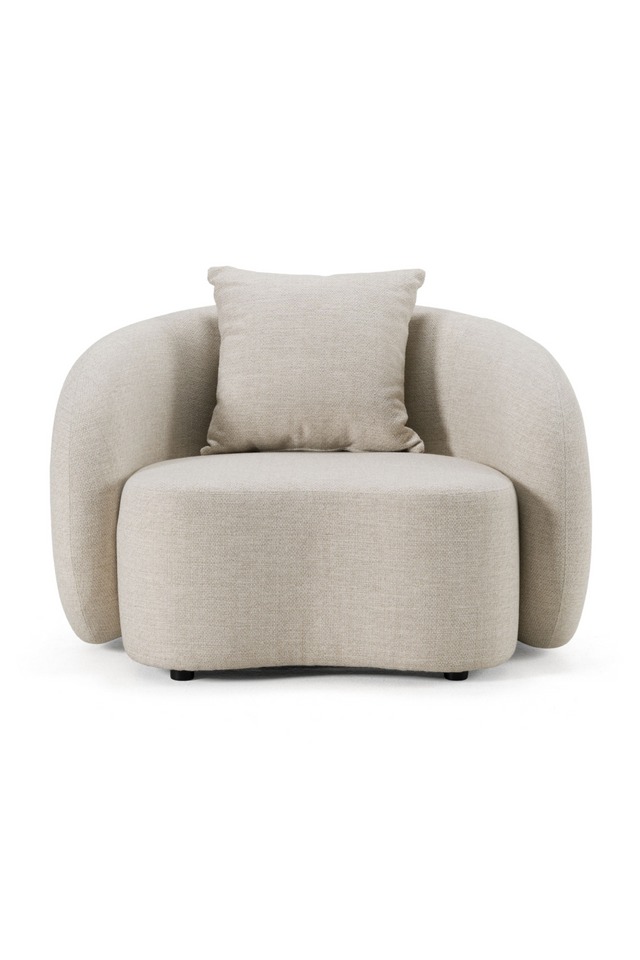Beige Outdoor Lounge Chair | OROA Modern Tabarca | Oroa.com