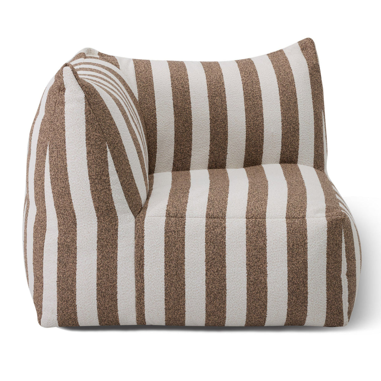   Brown Stripes Outdoor Corner Sofa | Oroa.com