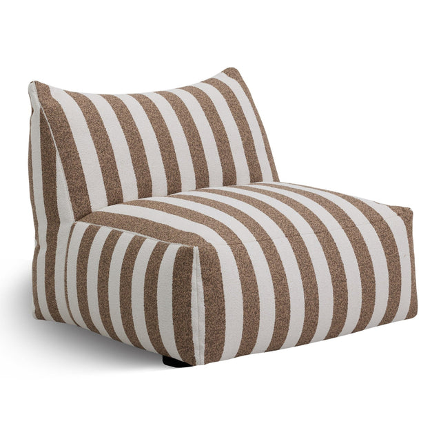 Brown Stripes Outdoor Armless Sofa | Oroa Modern Lanuza | Oroa.com