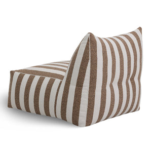   Brown Stripes Outdoor Armless Sofa | Oroa.com