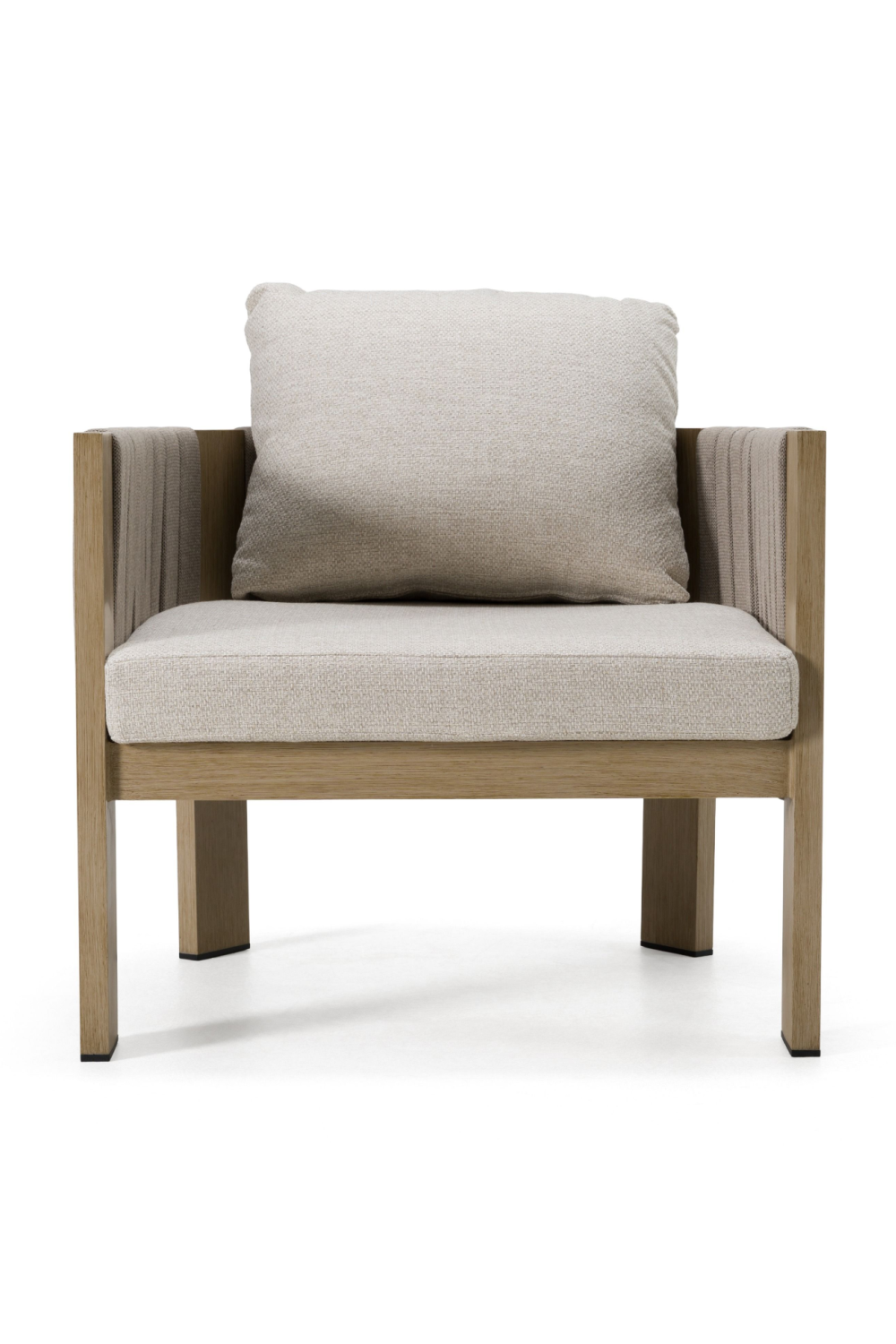 Gray Rope Outdoor Lounge Chair | OROA Modern Salvora | Oroa.com