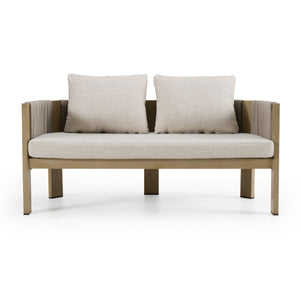   Outdoor Gray Rope Loveseat | Oroa.com