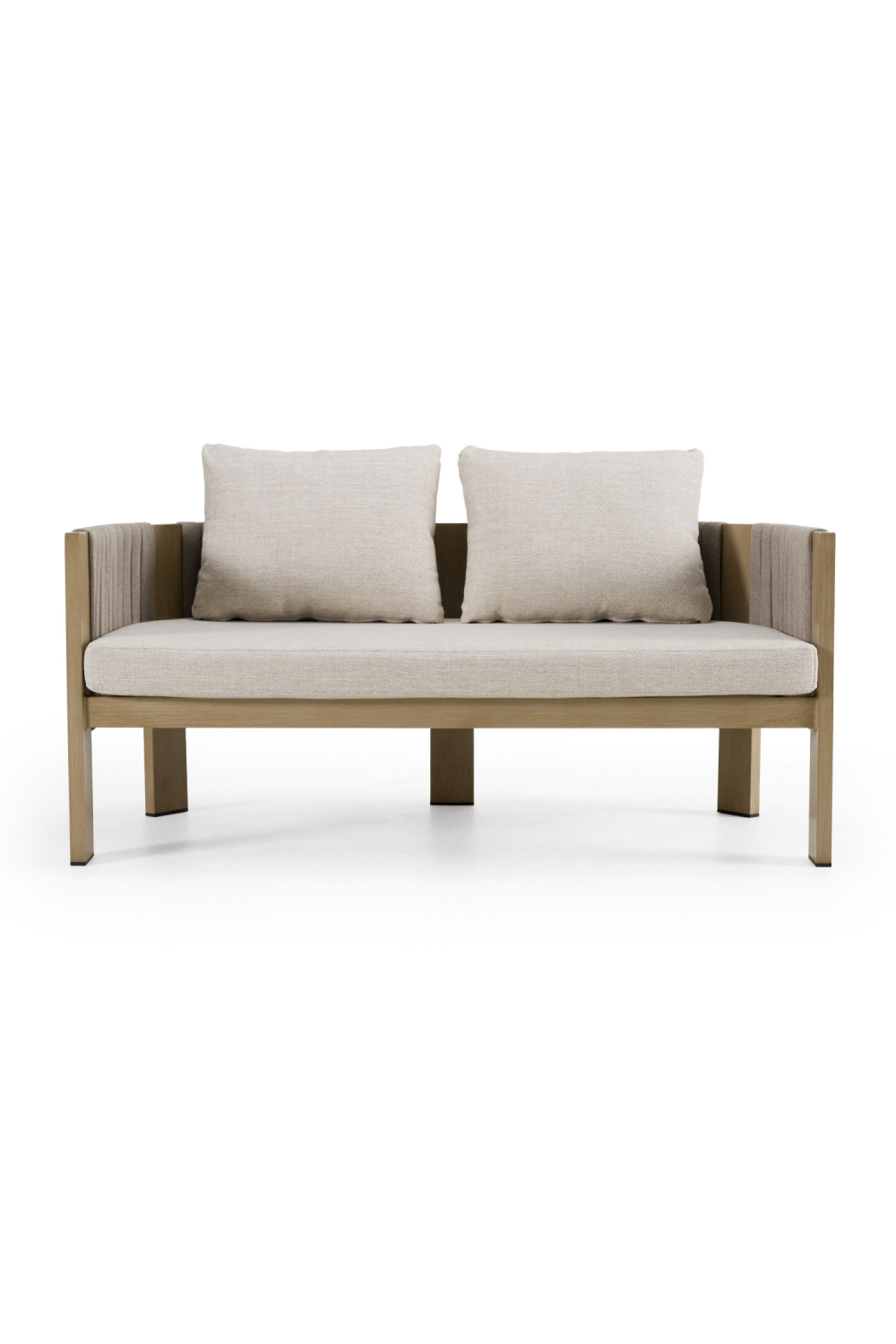 Outdoor Gray Rope Loveseat | OROA Modern Salvora | Oroa.com