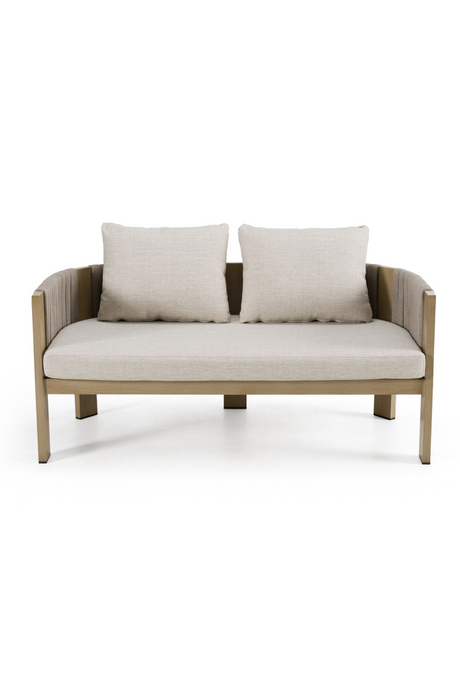 Outdoor Gray Rope Loveseat | OROA Modern Salvora | Oroa.com