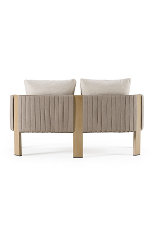 Outdoor Gray Rope Loveseat | OROA Modern Salvora | Oroa.com