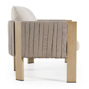   Outdoor Gray Rope Loveseat | Oroa.com