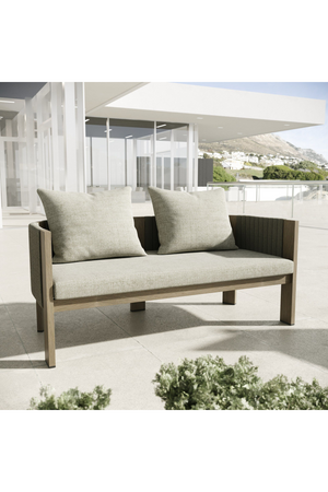 Outdoor Gray Rope Loveseat | OROA Modern Salvora | Oroa.com