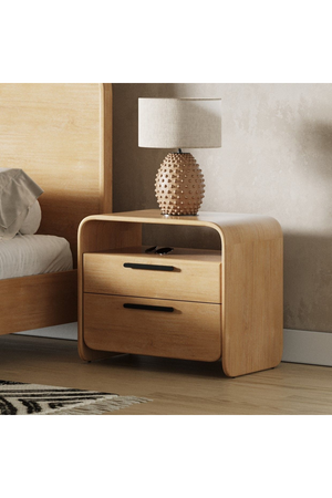 Natural Acacia Nightstand | OROA Modern Dresden | Oroa.com