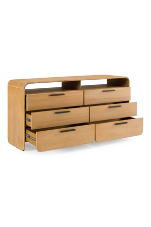 Natural Acacia 6-Drawer Dresser | OROA Modern Dresden | Oroa.com
