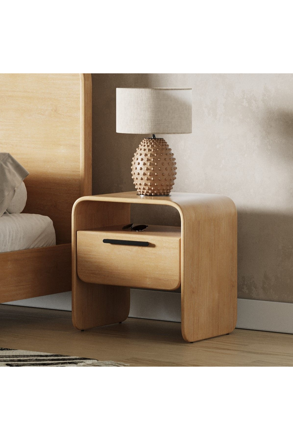 Natural Acacia Nightstand | OROA Modern Dresden | Oroa.com