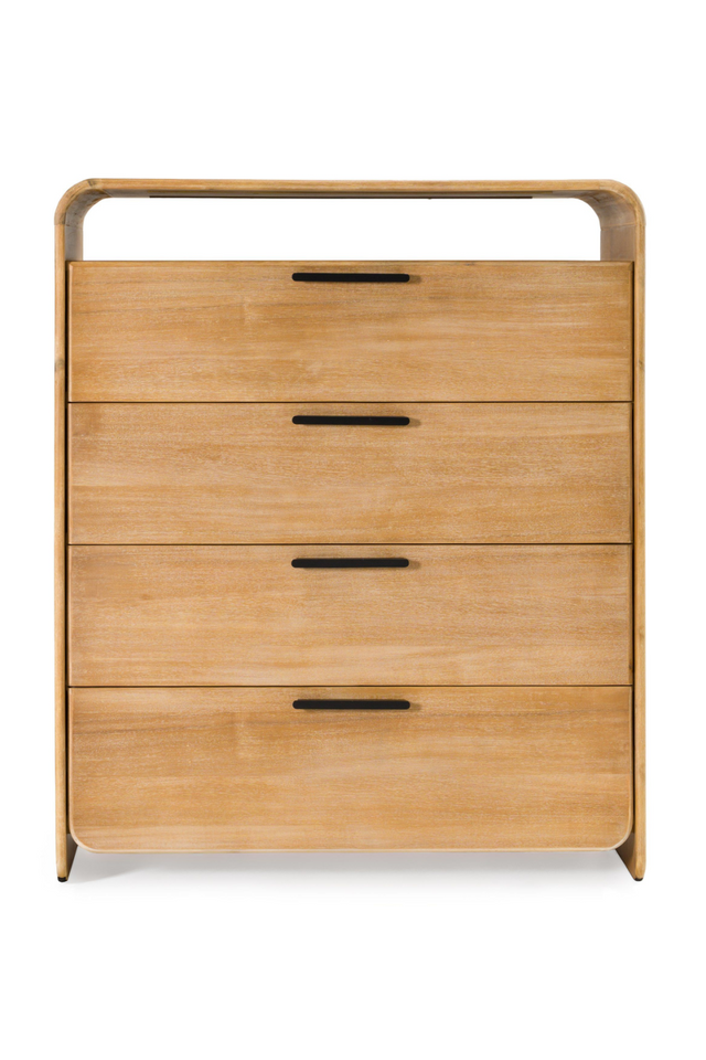 Natural Acacia 4-Drawer Chest | OROA Modern Dresden | Oroa.com