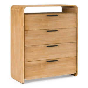   Natural Acacia 4-Drawer Chest | Oroa.com