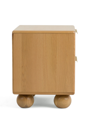 Fluted Oak 2-Drawer Nightstand | OROA Modern Winters | Oroa.com