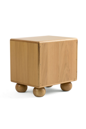 Fluted Oak 2-Drawer Nightstand | OROA Modern Winters | Oroa.com