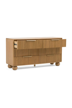 Fluted Oak 6-Drawer Dresser | OROA Modern Winters | Oroa.com