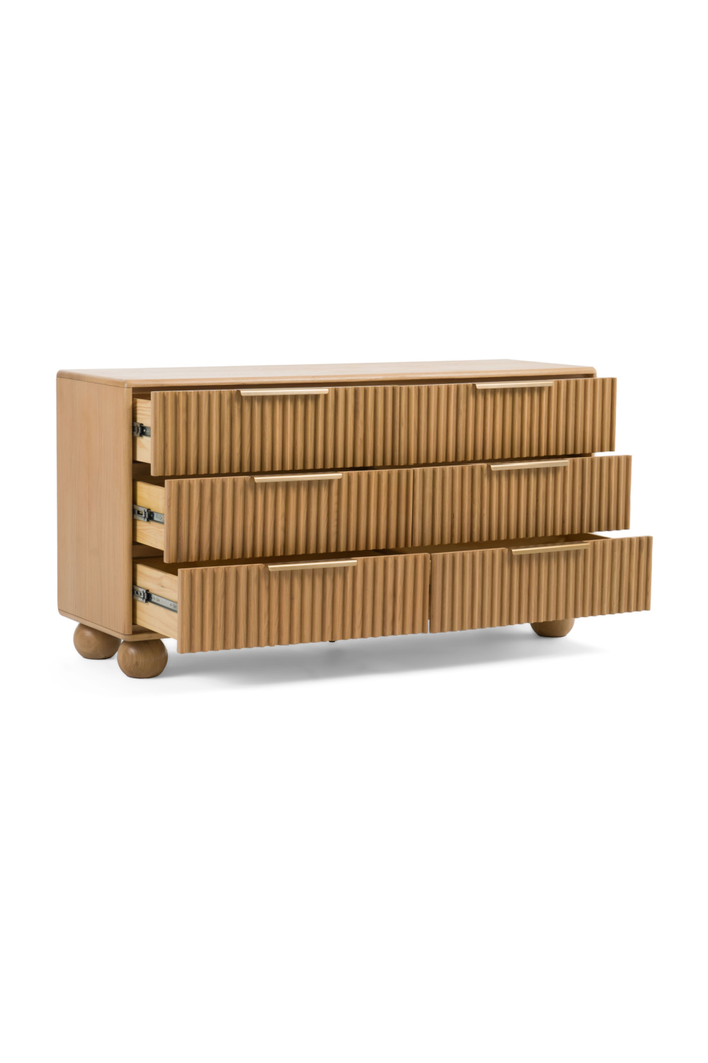 Fluted Oak 6-Drawer Dresser | OROA Modern Winters | Oroa.com