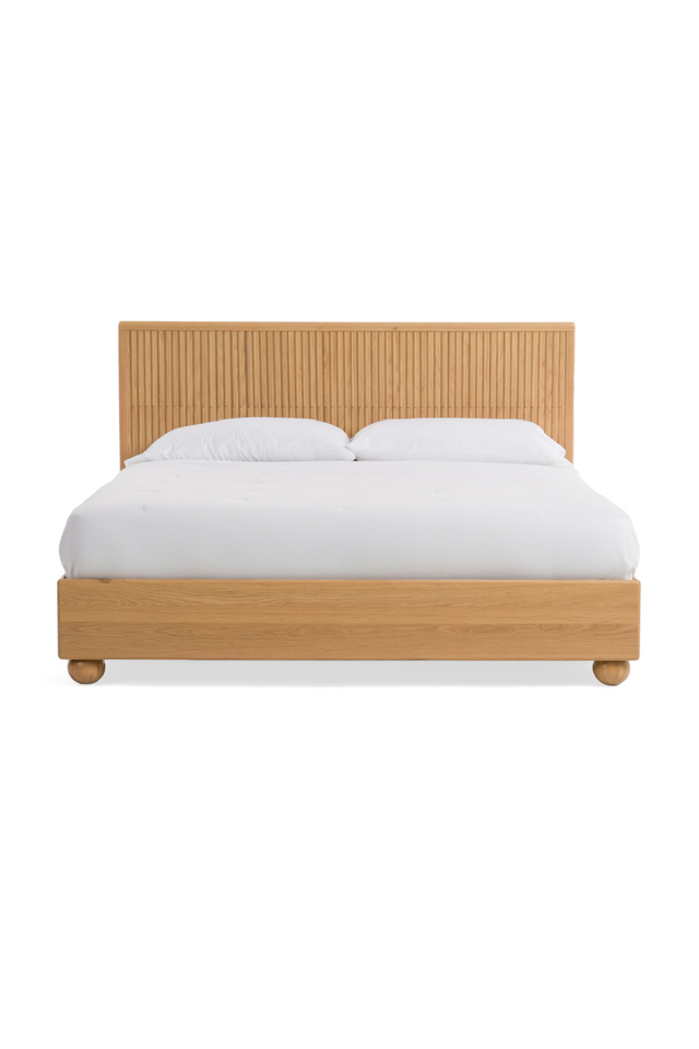 Fluted Oak Bed | OROA Modern Winters | Oroa.com