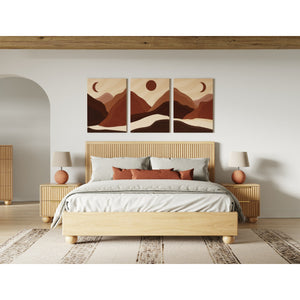Fluted Oak Bed | OROA Modern Winters | Oroa.com