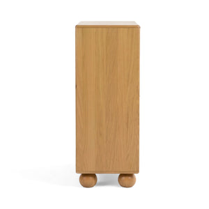   Fluted Oak 4-Drawer Chest | Oroa.com