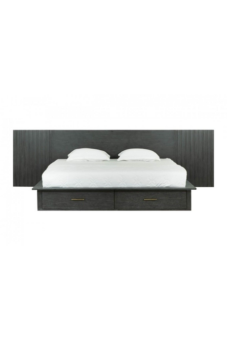 Dark Gray 2-Drawer Bed | OROA Modern Manchester | Oroa.com