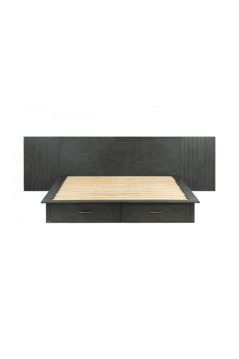 Dark Gray 2-Drawer Bed | OROA Modern Manchester | Oroa.com