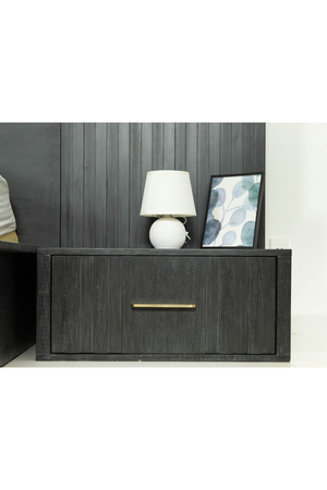 Gray Acacia 1-Drawer Nightstand | OROA Modern Manchester | Oroa.com