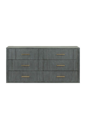 Dark Gray Acacia 6-Drawer Dresser | OROA Modern Manchester | Oroa.com