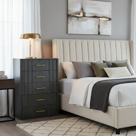   Gray Acacia 5-Drawer Chest | Oroa.com
