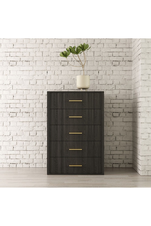 Gray Acacia 5-Drawer Chest | OROA Modern Manchester | Oroa.com