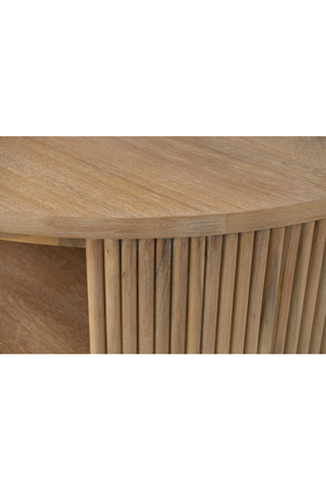 Natural Acacia Round Coffee Table | OROA Modern Jacobson | Oroa.com