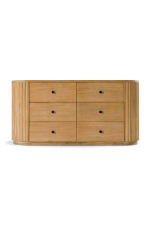 Natural Acacia 6-Drawer Dresser | OROA Modern Jacobson | Oroa.com