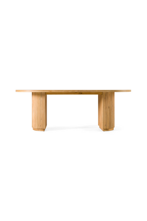 Natural Acacia Oval Dining Table | OROA Modern Jacobson | Oroa.com
