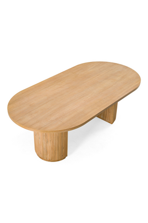 Natural Acacia Oval Dining Table | OROA Modern Jacobson | Oroa.com