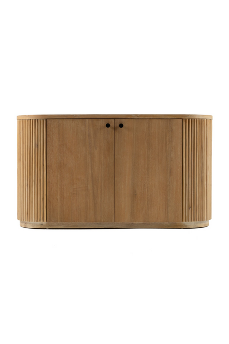 Ribbed Natural Acacia 2-Door Sideboard | OROA Modern | Oroa.com